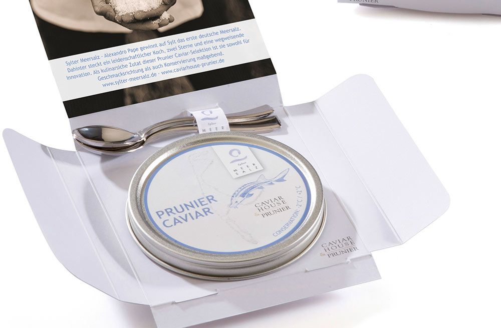 Prunier Cavier mit Sylter Meersalz